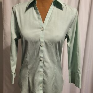 Eddie Bauer Light Green Stretch Shirt